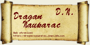 Dragan Nauparac vizit kartica